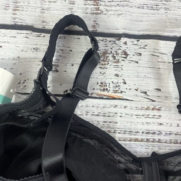 Royce Lingerie Black Maternity Nursing Bra size 28HH Wire Free Drop Cup - Picture 6 of 9